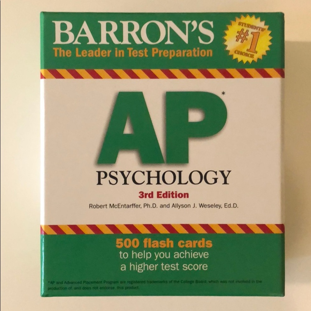 Barron’s AP Psychology Flash Cards (3rd Edition)
